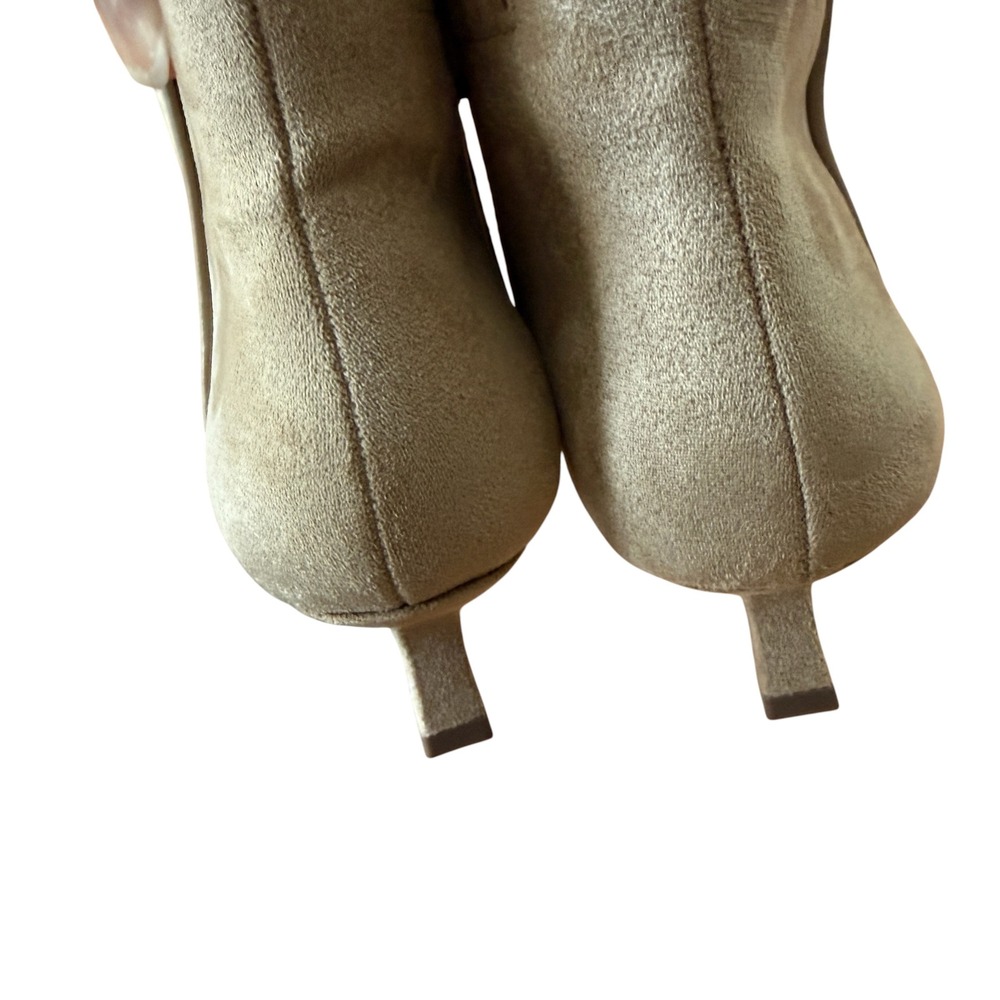J CREW pointy toe boot dusty tan new 6.5 faux suede - Picture 6 of 8